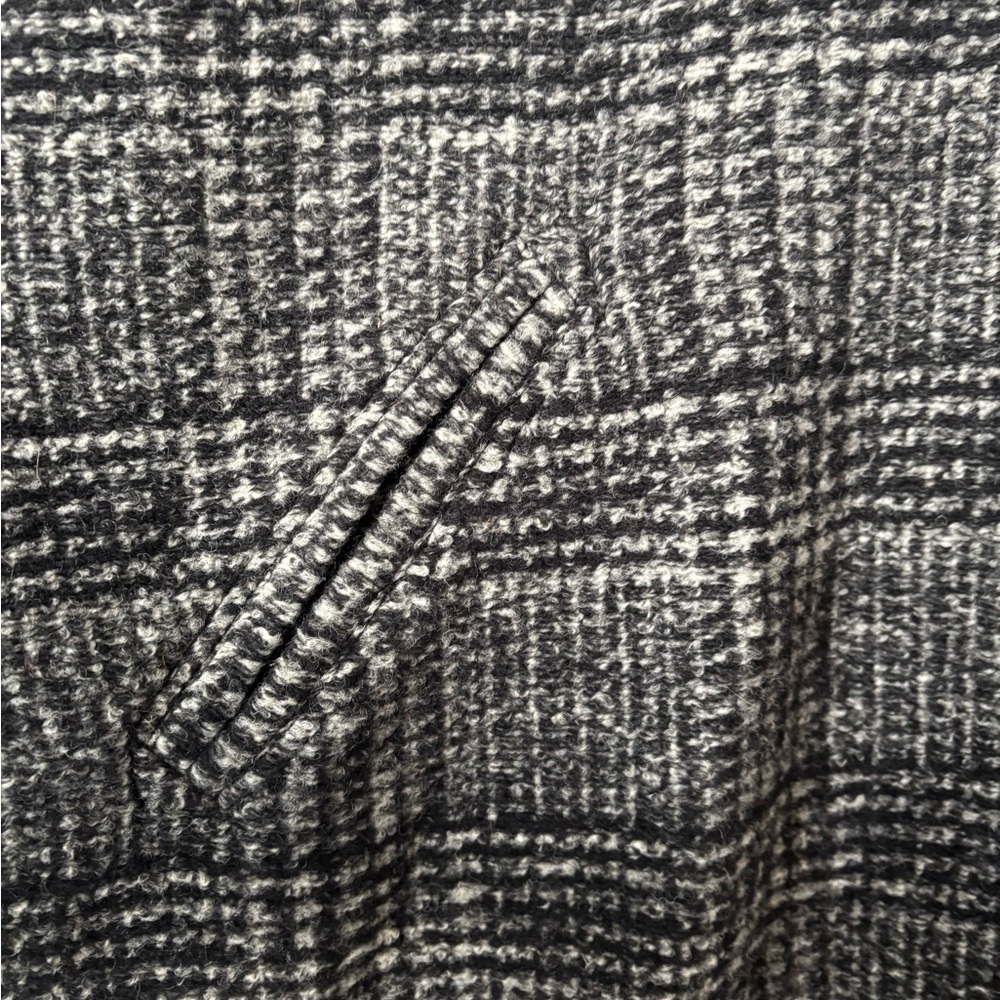 Isabel Marant Etoile Black and White Plaid Cape - Picture 6 of 9
